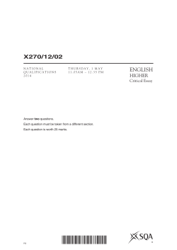 English Critical Essay