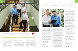 Managing a sustainable workplace