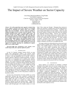 The Impact of Severe Weather on Sector Capacity