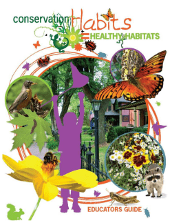 Habitat Educators Guide - National Association of Conservation