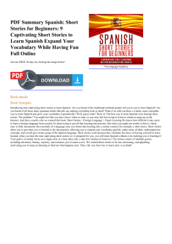 9 Captivating Short Stories to Learn Spanish Expand