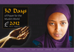 2012 English - 30 Days of Prayer for the Muslim World