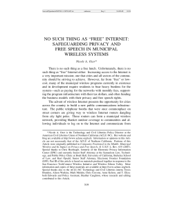 no such thing as &ldquo;free&rdquo; internet: safeguarding privacy and free