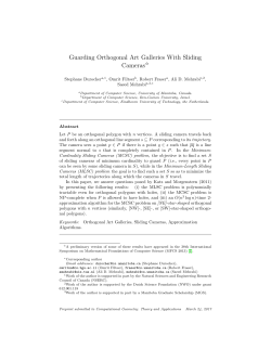 Guarding Orthogonal Art Galleries With Sliding Cameras$