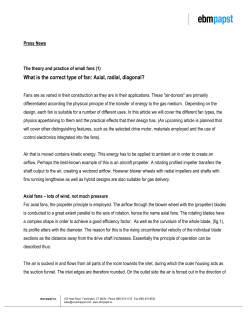 What is the correct type of fan: Axial, radial, diagonal? - ebm