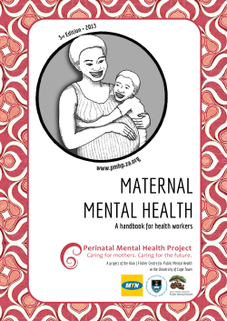 maternal mental health - Mental Health Innovation Network
