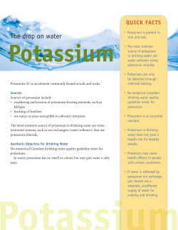 Potassium - Government of Nova Scotia