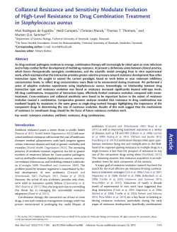 Article Collateral Resistance and Sensitivity