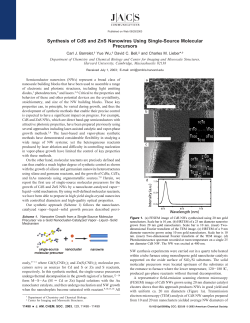 Synthesis of CdS and ZnS Nanowires Using Single