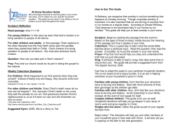 Notes - Bethany Baptist Church &ndash; Louisville, KY