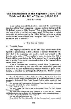 The Constitution in the Supreme Court: Full