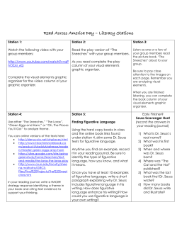 Read Across America Day &ndash; Literacy Stations