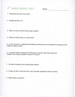 Idaho Dad`s 5th Grade Super Test