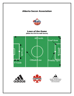 Alberta Soccer Association Laws of the Game