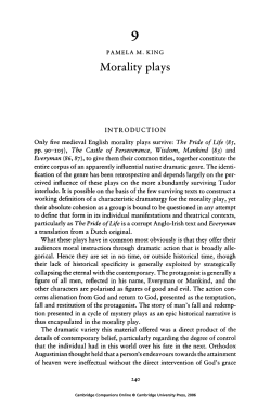 Morality plays - WordPress.com