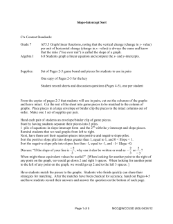 Slope-Intercept Sort