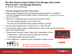 The New Visual Control Cabinet Tool Storage units Create - Snap-on
