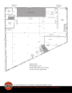 Additional Info: Ceiling Height is 12`5&rdquo; Vertical pillar bases are 19