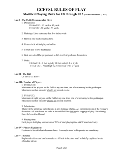 GCF Rules of Play - Modified (U9