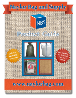 Product Guide - Naylor Bag and Supply