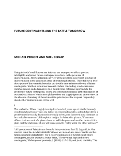 Future Contingents and the Battle Tomorrow