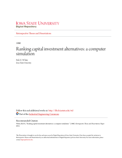 Ranking capital investment alternatives