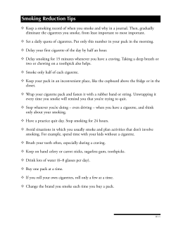 Stop Smoking: A Cessation Resource for Those Who Work with
