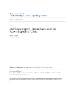 mass movements in the People`s Republic of China