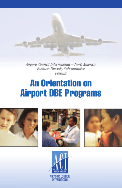 An Orientation on Airport DBE Programs