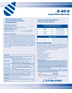 0-40-0 Phosphoric Acid Solution