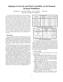 Adapting to Network and Client Variability via On