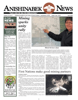 April 2008 - Anishinabek News