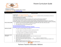 Parent Curriculum Guide