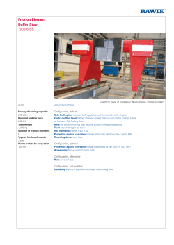 Friction Element Buffer Stop Type 6 EB
