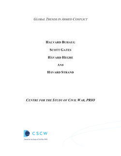 Global Trends in Armed Conflict