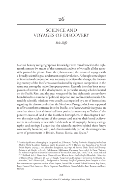 Science and Voyages of Discovery
