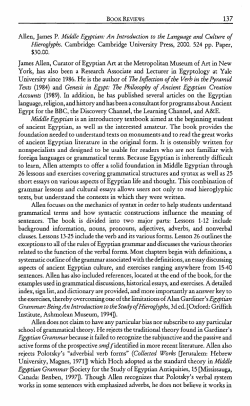 An Introduction to the Language and Culture of Hieroglyphs