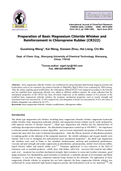Preparation of Basic Magnesium Chloride Whisker and