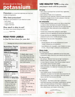 potassium - National Kidney Foundation
