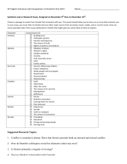 Suggested Research Topics: 1. Conflict is