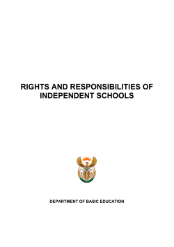 rights and responsibilities of independent schools