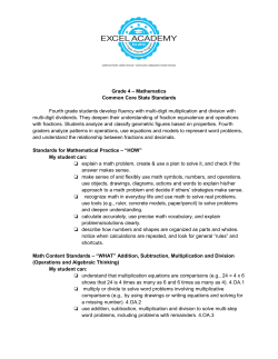 Math 4th Grade - Excel Academy