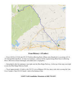 From Hickory (~55 miles)