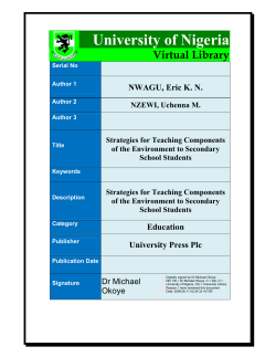 pdf - University Of Nigeria Nsukka