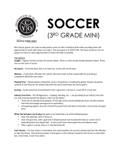 Mini Soccer Rules
