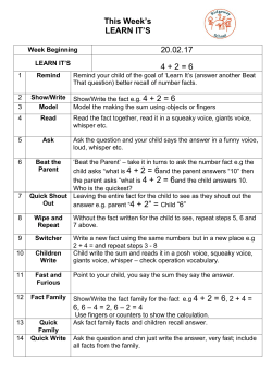 LEARN ITs FEB17 - Ridgeway Infant School