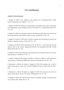 List of publications