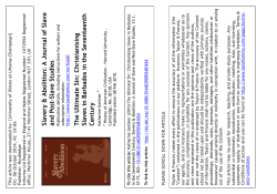 The Ultimate Sin: Christianising Slaves in Barbados in the