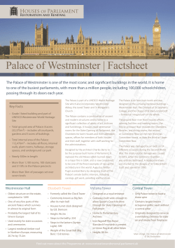 Palace of Westminster | Factsheet
