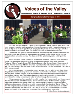 Voices of the Valley - Garnet Valley School District